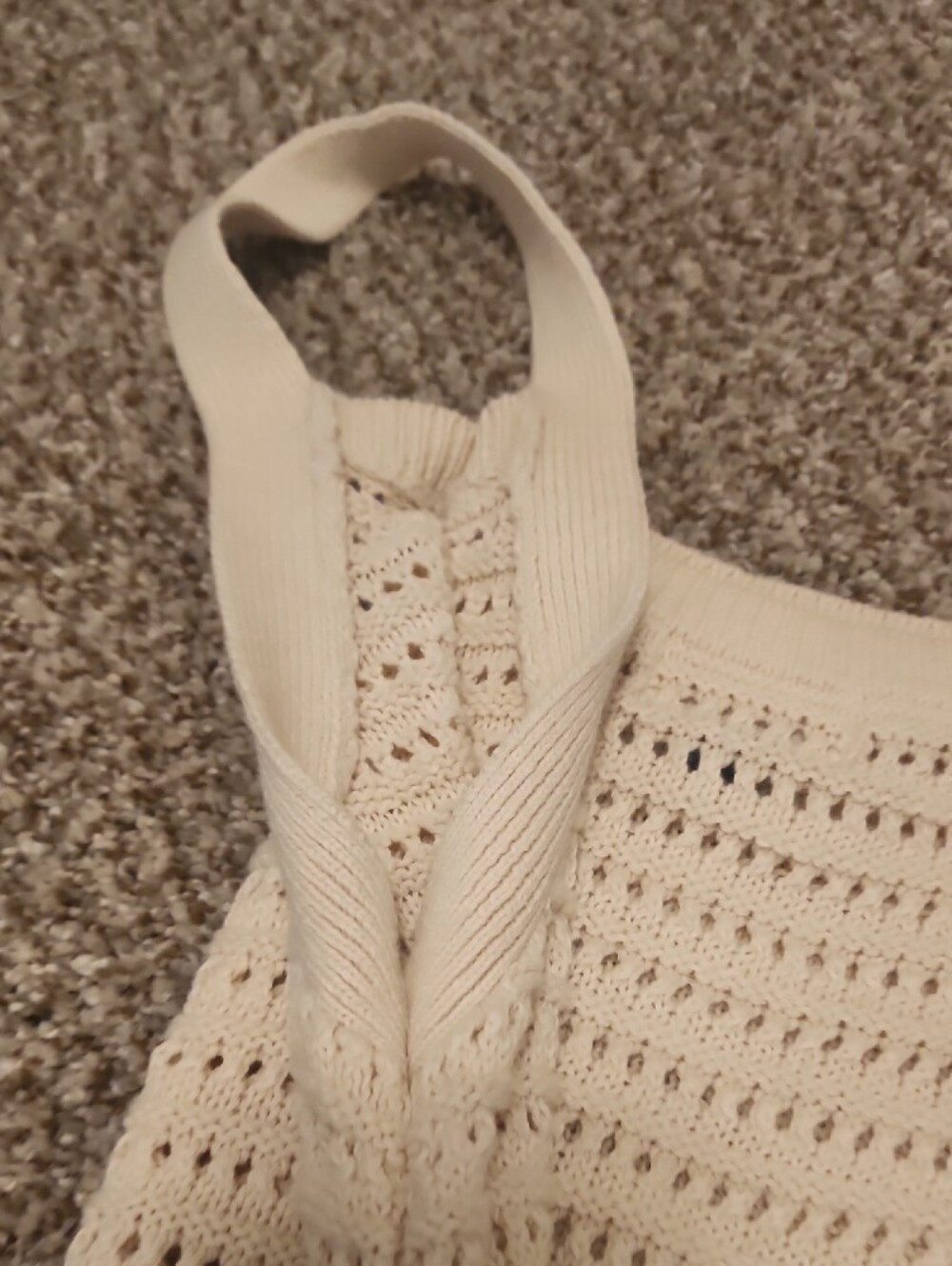 Universal Threads Cream Knit Tank Top - Women - Picture 5 of 7